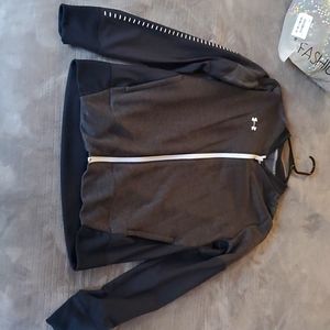Black and Grey Under Amour light workout jacket